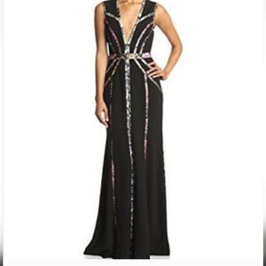 BCBGMaxAzria Hilaria dress deep V size 2